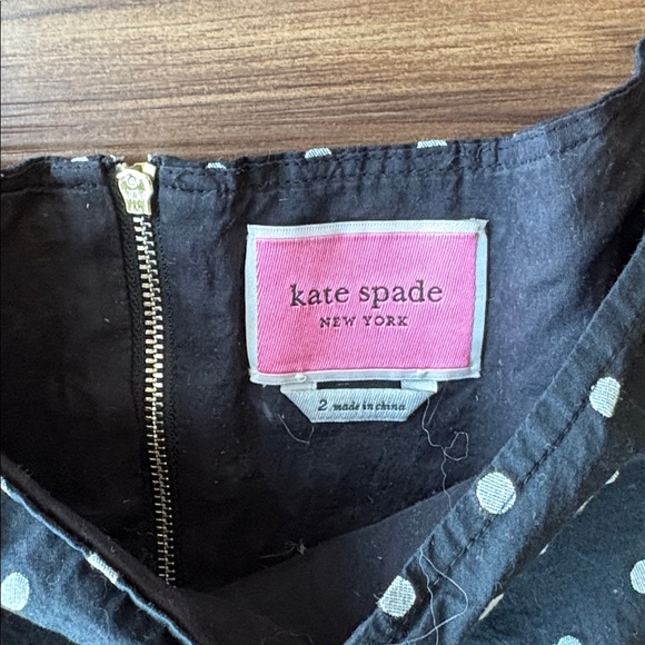 Kate Spade Navy Polka Dot Mini Dress - Picture 3 of 4